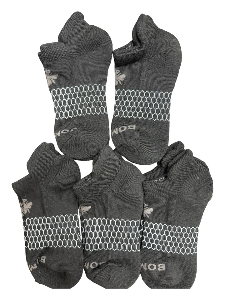 Bombas Black Socks Size XL Ankle 5 Pairs NEW - Image 1 of 1