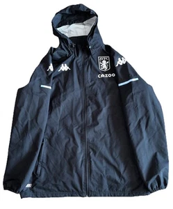 Aston Villa Kappa Training Coat Jacket Men’s XXL Waterproof Hooded Kazoo - Picture 1 of 17