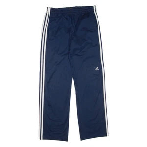 ADIDAS Mens Track Pants Blue Straight M W30 L31 - Picture 1 of 6