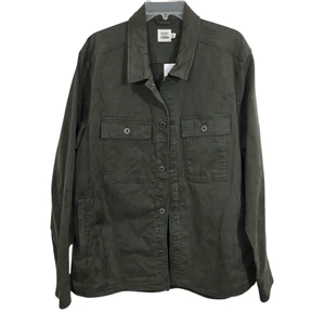 NWT Flint and Tinder Men's CPO Shirt Jacket Shacket Moss Brown Size XL Military - Picture 1 of 11