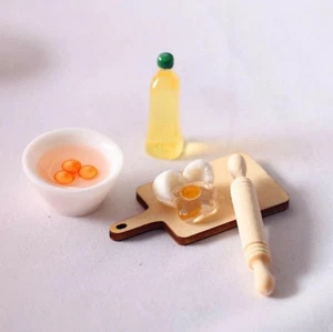 5 Stck./Set 1:12 Puppenhaus Miniatur Küche Essen Spielen Nudelholz Eierschüssel Werkzeug - Bild 1 von 5
