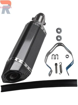 Silenciador universal de tubo de escape de acero inoxidable de 2 pulgadas con DB Killer Fit moto todoterreno ATV Foto 1 de 4