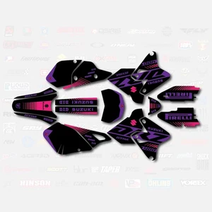 Black Purple Pink Rise Racing Graphic Kit fits Suzuki Drz400 Drz400sm 400sm - Picture 1 of 3