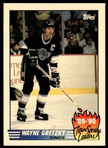 1990 Topps #12 Wayne Gretzky Team Scoring Leaders Los Angeles Kings - Picture 1 of 2