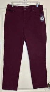 Gloria Vanderbilt Womens Size 14 Short Amanda Stretch Jeans Purple NEW - Picture 1 of 9