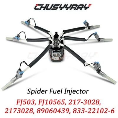 Inyector de combustible Spider FJ10565 6 cilindros para motor GMC C1500 1996-1998 4,3 L V6 Foto 1 de 4