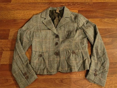 Vintage Y2K Gadzooks Newsboy Brown Plaid Blazer Large - Image 1 of 4
