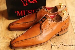 Jeffery West Scarface Tan Brown Leather Derby Brogue Lace Up Shoes UK 9 US 10 - Imagen 1 de 12
