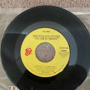 The Rolling Stones 7" Vinyl Single No Use in Crying / Start Me Up 45 RPM - Picture 1 of 2