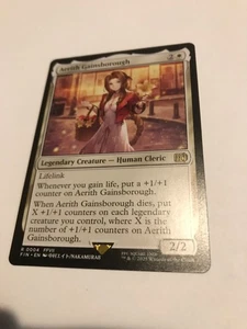 Aerith Gainsborough: MTG Final Fantasy FIN #0004 RARE NM White cleric legend - Bild 1 von 5