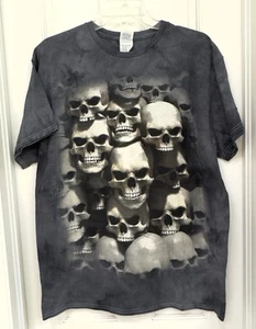 Delta Apparel Shirt Sz L Skull Bones Breakthrough Mens Graphic Tee Tie Dye - Picture 1 of 4