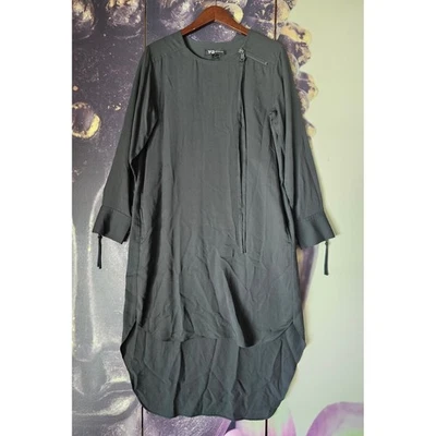 Y-3 Yohji Yamamoto Adidas Gray Linen Blend Tunic Dress Small - Image 1 of 4