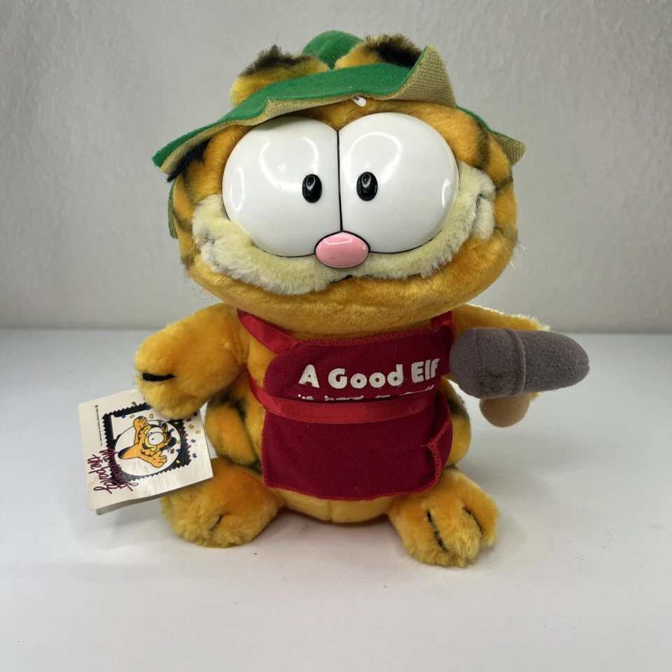 De colección 1981 Dakin Garfield Peluche Santa’s Helper Navidad Garfield! Foto 1 de 4