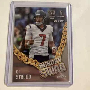 2024 Topps Chrome - CJ Stroud Sunday Swag Refractor #SS-7 - Bild 1 von 2
