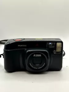 Pentax IQZoom 60 fotocamera punta e scatta pellicola nera esposizione automatica 38 mm-60 mm zoom - Foto 1 di 10