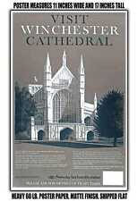 11x17 POSTER - 1978 Visit Winchester Cathedral British Rail