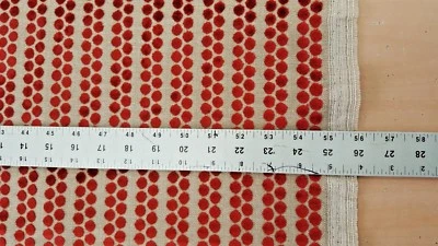 Lee Jofa Cherubino Rayas Arándano Rojo/Bronceado Tela Terciopelada Remanente   Foto 1 de 4