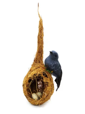 Nido de Pájaro Miniatura Vida Animal Artesanía Coleccionable Recuerdo Decoración del Hogar 4 Foto 1 de 4