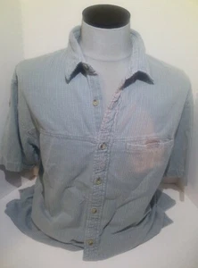 Camicia uomo Woolrich grande 100% cotone manica corta bottoni barca tropicale hawaiana - Foto 1 di 6