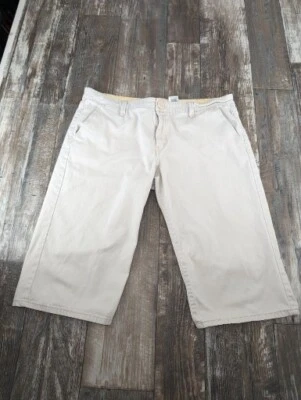 Pantalones Cortos Para Mujer Levi's Chino Caqui Talla 16 Color Crema Algodón Spandex LL0140 Foto 1 de 4