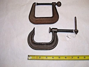 C Clamps, (1) CINCINNATI  2-1/2" &  (1) WILLIAMS 2-1/2" C Clamp, Made in USA - Picture 1 of 4