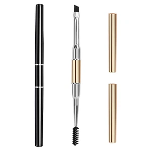 Eyebrow Brush - 2 PCS Professional Dual-Ended Angled Eye Brow Brush Applicator f - Picture 1 of 7