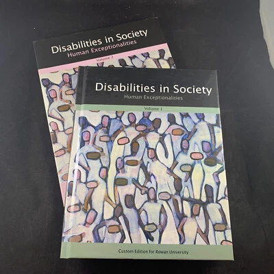 2009 DISABILITIES IN SOCIETY HUMAN EXCEPTIONALTIES VOL 1 & 2 TEXTBOOK ROWAN U - Image 1 of 4