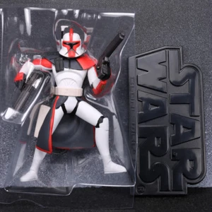 Star Wars Clone Wars Red ARC TROOPER Cartoon Network animierte 2-D-Figur Hasbro - Bild 1 von 1