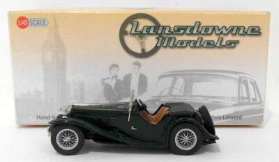Lansdowne Models 1/43 Scale LDM63B - 1938 AC 16/80 Sports Roadster Open - Green - Image 1 of 4