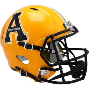 APPALACHIAN STATE MOUNTAINEERS GOLD FULL SIZE SPEED REPLICA NCAA FOOTBALL HELMET - Picture 1 of 1