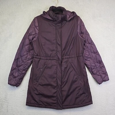 Abrigo de invierno 32 Degrees para mujer gabardina morada mediana acolchada Gorpcore Foto 1 de 4