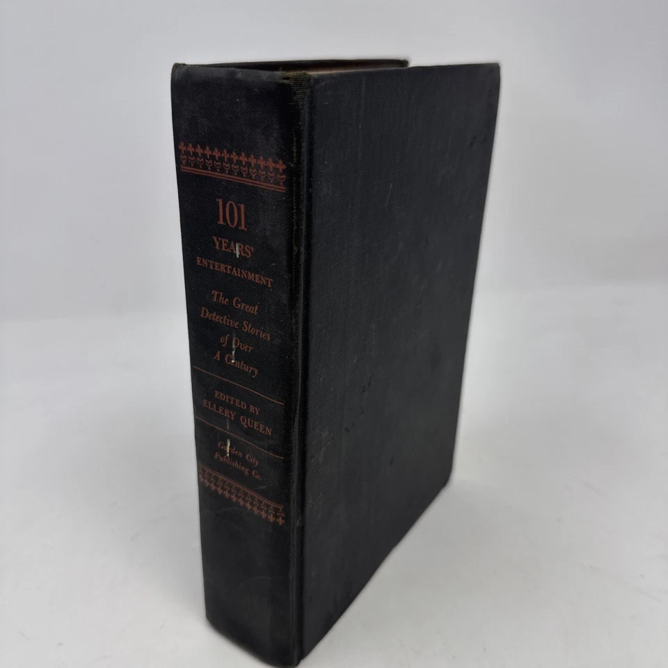 101 Years of Entertainment By Ellery Queen 1945 HC Vintage Detective Anthology - Imagem 1 de 4