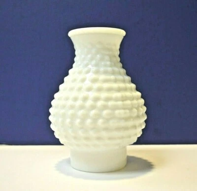 Chimenea de vidrio de repuesto Westinghouse 10904 blanca 3" Fitter 7" ópalo Hobnail NUEVO Foto 1 de 2