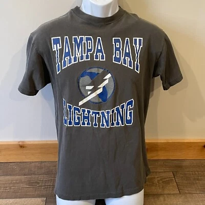 Camiseta De Colección 1992 Tampa Bay Lightning NHL Hockey Temporada Inaugural Para Hombre L Foto 1 de 4