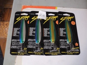 4 - MICHIGAN STINGER SPOONS (MIXED COLORS) NIP LOT 2X SILVER PLATED - Picture 1 of 1