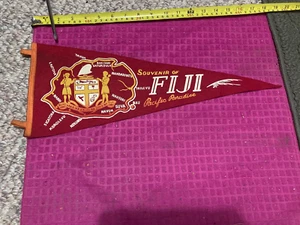 Vintage Wimpel Pacific Paradise Souvenir der Fidschi Inseln TAVUA Tailevu NAVUA Nandi - Bild 1 von 4