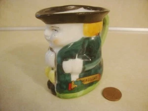 Vtg Toby Jug Mug Souvenir Wisconsin Dells Green Coat Occupied Japan Collectible! - Picture 1 of 6