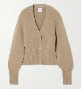 Deiji Studios Size XL Wool Cardigan Sweater Beige Jumper Long Sleeve Neutral - Picture 1 of 11