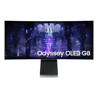 Samsung 34" UWQHD 175Hz 0.3ms USB-C PD65W WIFI+BT OLED Gaming Curved Monitor - Image 1 of 4