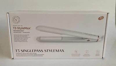 T3 SinglePass StyleMax 1" Straightening and Styling Iron - White (77592) - Image 1 of 4