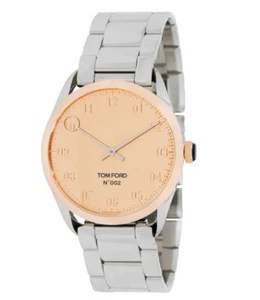 Tom Ford 002 TF0120197082 STE Rose Gold Tone Dial Quartz Watch - Damaged Package - Picture 1 of 6