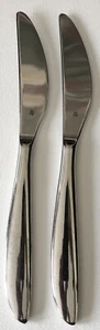 2 WMF Cromargan WAVE Glossy 18/10 Stainless KOREA Flatware DINNER KNIFE x2 - Picture 1 of 2