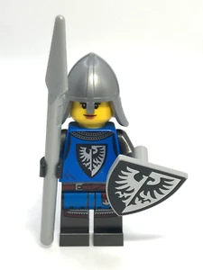 Black Falcon Castle Guard Female, LEGO® Creator Spear & Shield Minifigure CAS55 - Picture 1 of 6