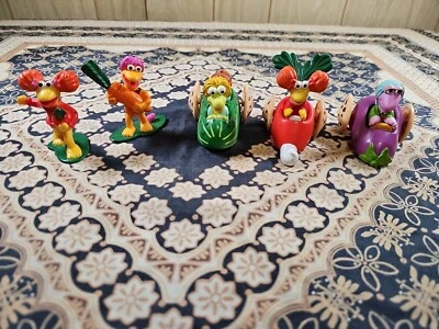 LOTE DE COLECCIÓN de 1988 Jim Henson Fraggle Rock FIGURA Y VEHÍCULO Gobo ROJO Mokey BOOBER Foto 1 de 4