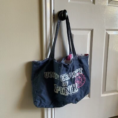 Bolso de mano University of Pink de lona a lunares Foto 1 de 4