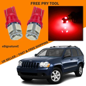Paquete de 15 luces interiores LED rojas para Jeep Grand Cherokee 2005-2010 + herramienta - Imagen 1 de 8