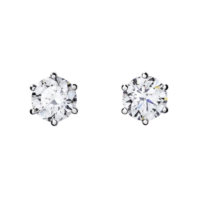 Juego de pendientes magnéticos con puntas circonitas cúbicas 6 mm o 5 mm - Se venden en pareja Foto 1 de 3