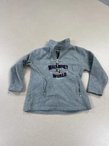 Walt Disney World fleece 1/4 zip pullover youth size small Grey 112 - Picture 1 of 9