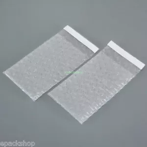 20 Clear Self Seal Bubble Cushioning Packing Pouches Bag 4" x 5"_105 x130+20mm - Picture 1 of 12