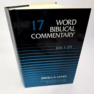 Word Biblical Commentary 17 Job 1-20 David J Clines Bible Hardback Hardcover - Picture 1 of 13